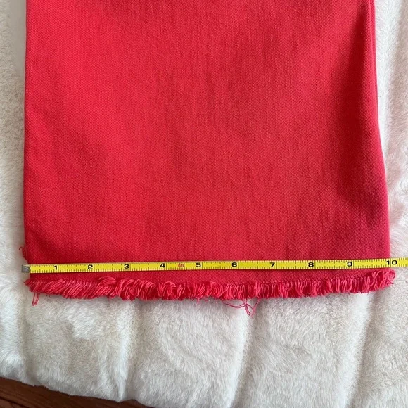 Vineyard Vines Mariner Wide Leg Cropped Trouser-Style Jean size 25 Red - Picture 12 of 12